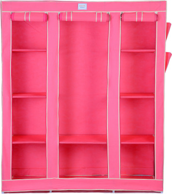 

Solace ThreeRow Stainless Steel Collapsible Wardrobe(Finish Color - PINK)