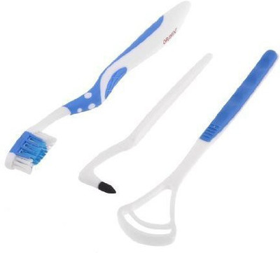 

Sukot 3 in 1 Dental care Kit Toothbrush Tongue Cleaner & Stain Eraser(Set of 3)