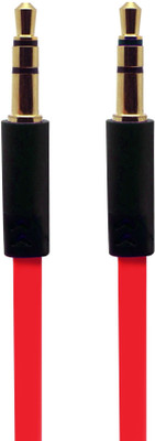 

ReTrack Gold Plated FLAT 3MTR 3.5mm M-M Stereo Audio Auxiliary AUX Cable(Red)