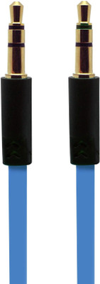 

ReTrack Gold Plated FLAT 3MTR 3.5mm M-M Stereo Audio Auxiliary AUX Cable(Blue)