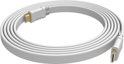 

ReTrack 5FT 1.5M Gold Plated FLAT 1080p M/M HDMI Cable(Compatible with Computer, White)