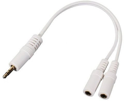 

ReTrack 2 Way Simple 3.5mm Audio Headphone Splitter(White)