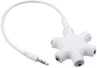 

ReTrack 6-Ways 3.5mm Stereo Audio Ports Headphone Splitter(White)