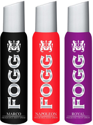 

Fogg COMBO PACK OF DEODORANT Body Spray - For Men(120 ml, Pack of 3)