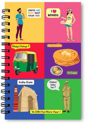 

The Design Junction A5 Diary(delhiTheme_notebook, Multicolor)