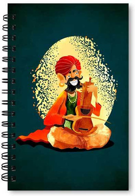 

The Design Junction A5 Diary(violin_notebook, Multicolor)