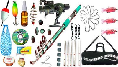

Hunting Hobby FIshing Spinning Rod, Reel, Accessories Complete Kit (12 Feet) Green Fishing Rod(360 cm, 0.290 kg, Green)