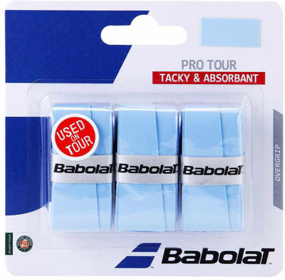 

Babolat Pro Tour X 3 Tacky Touch Grip(Blue, Pack of 3)