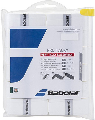 

Babolat Pro Tacky X 12 Tacky Touch Grip(White, Pack of 12)