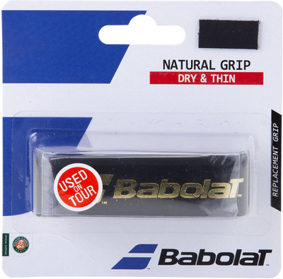 

Babolat Natural Grip Dry Feel Grip(Black, Pack of 1)