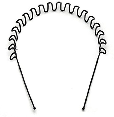 

Sk creations Maetal Hair Band(Black)