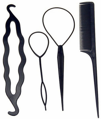

Ritzkart Bun Maker Tail Comb Style Hair Accessory Set(Black)