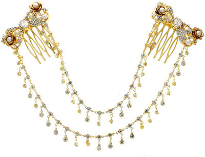 

Anuradha Art Jewellery HB-210 Hair Clip(Gold)