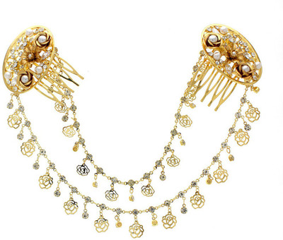 

Anuradha Art Jewellery HB-211 Hair Clip(Gold)