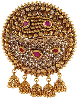 

Anuradha Art Jewellery HB-217 Hair Clip(Pink, Gold)