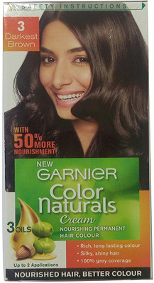

Garnier Color Naturals Hair Color(Darkest Brown 3)
