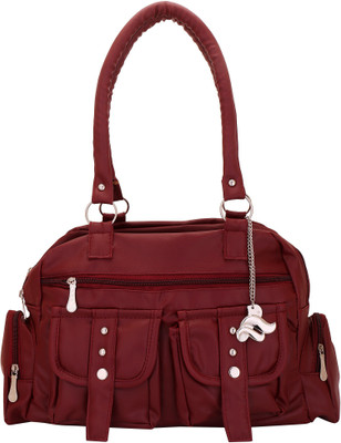

Lady bar Shoulder Bag(Maroon)