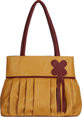 

Fristo Hand-held Bag(Beige, Maroon)