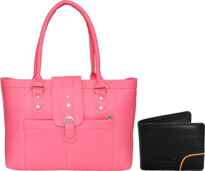 

FD Fashion Shoulder Bag(Pink, Black), Black;pink