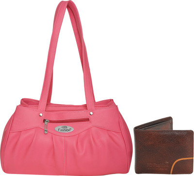

FD Fashion Shoulder Bag(Pink, Tan)