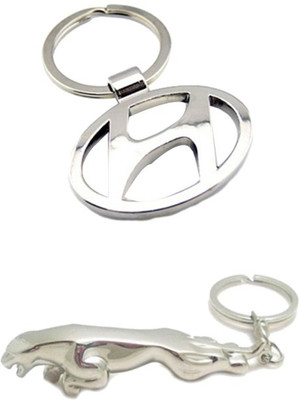 

Alexus Hyundai And Jaguar Key Chain(Silver)