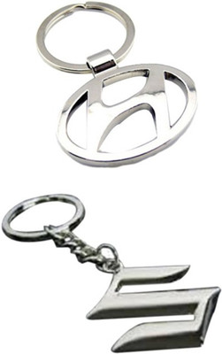 

Alexus Hyundai And Suzuki Key Chain(Silver)