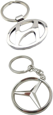 

Alexus Hyundai And Mercedes Key Chain(Silver)