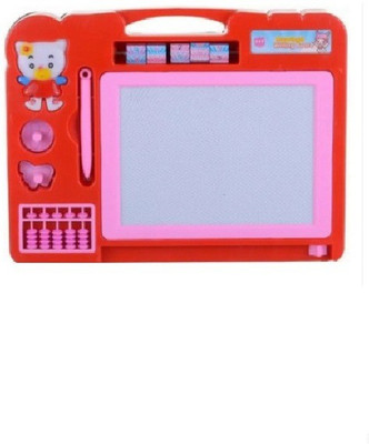 

VIVAAN Magic Slate Double Sided Magic Slate For Kids With Counting Beads, Pen And Stamps (Multicolor)(Multicolor)