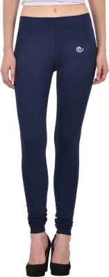 Diti Churidar  Ethnic Wear Legging(Dark Blue, Solid)