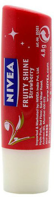 

Nivea Fruity Shine Lip Balm Strawberry(Pack of: 1, 4.8 g)