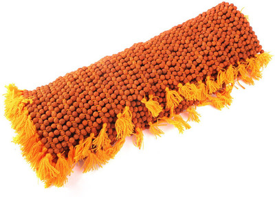 

SHIVOHAM Silk Prayer Mat Rudraksha Mat(Brown, Large)