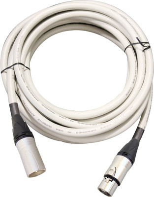 

MX Xlr 3 Pin Male To Female Microphone Audio Extension Pure Copper Cable 5 Meters Microphone Cable(Silver, White)