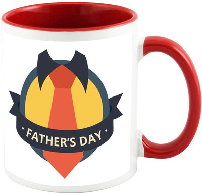 

AllUPrints My Dad My Inspiration Red Ceramic Mug(325 ml)