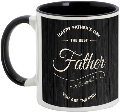 

AllUPrints The Best Father Black Ceramic Mug(325 ml)