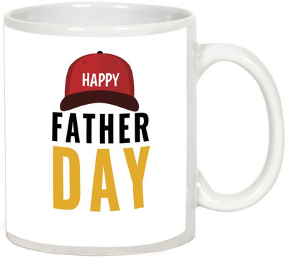 

AllUPrints Gift For Our Lovable Father White Ceramic Mug(325 ml)