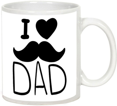 

AllUPrints I Love My Father White Ceramic Mug(325 ml)