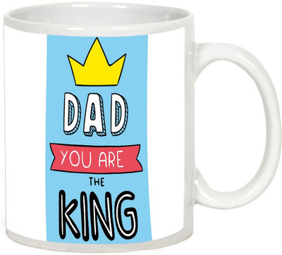 

AllUPrints My Dad Super King White Ceramic Mug(325 ml)