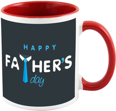 

AllUPrints Daddy You Are The Best Red Ceramic Mug(325 ml)