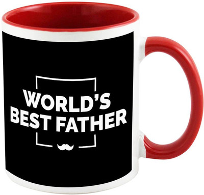 

AllUPrints My Lovely Super Father Red Ceramic Mug(325 ml)