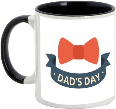 

AllUPrints Dad's Day Black Ceramic Mug(325 ml)