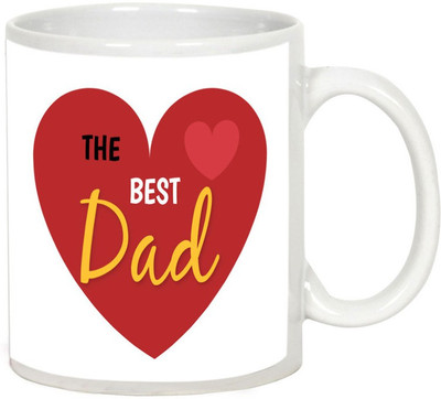 

AllUPrints Anniversary Gift For Father White Ceramic Mug(325 ml)