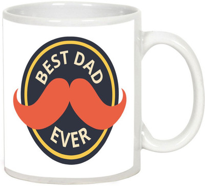 

AllUPrints Best Father Ever White Ceramic Mug(325 ml)