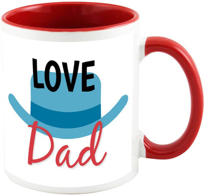 AllUPrints My Lovely Father Red Ceramic Mug(325 ml)
