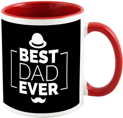 

AllUPrints My Father My Superpower Red Ceramic Mug(325 ml)