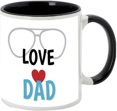 

AllUPrints The Best Father In The World Black Ceramic Mug(325 ml)