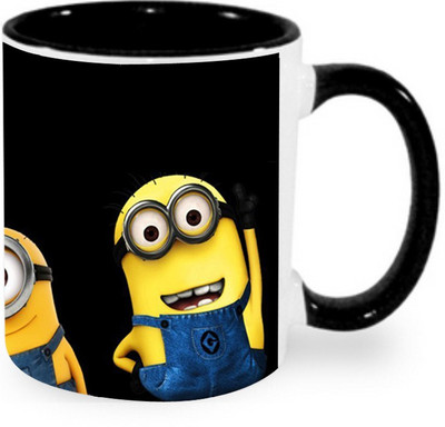 

Ashvah Minion Ceramic Mug(350 ml), Black