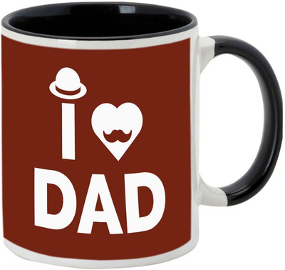

AllUPrints The Best Father Ever Black Ceramic Mug(325 ml)