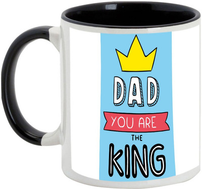 

AllUPrints My Dad Super King Black Ceramic Mug(325 ml)