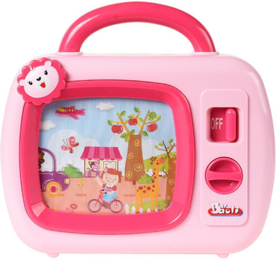 

Toyshine Musical TV with Lullaby to Help Baby Sleep, Wind-up Function(Multicolor)