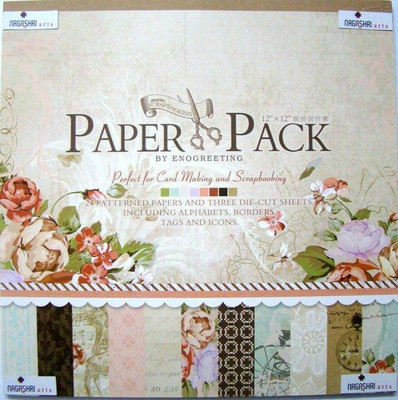 

craftsneed eno greetings designed 12x12 Multipurpose Paper(Set of 1, Multicolor)